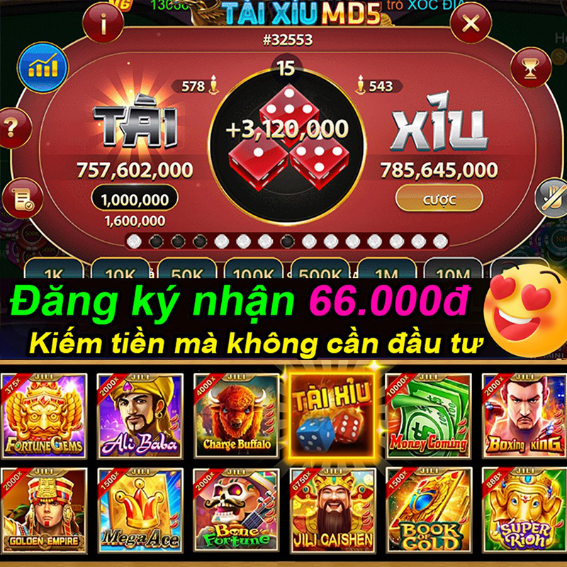 Bàn chơi Casino trực tuyến tại PG66